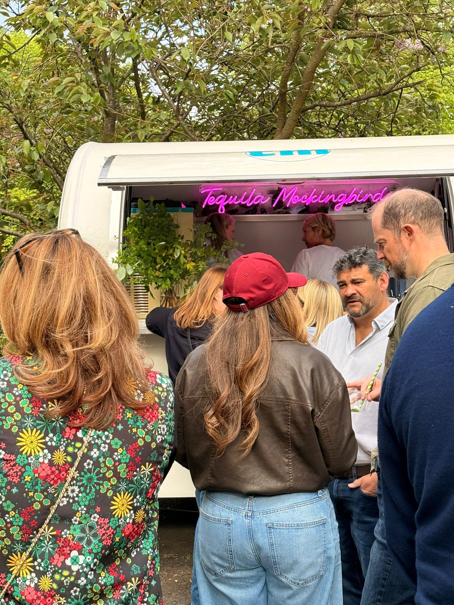 Tequila Mockingbirds premium mobile frozen cocktail bar service at a UK event